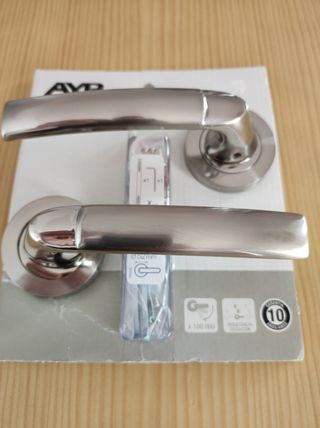 Manillas rosetas de aluminio