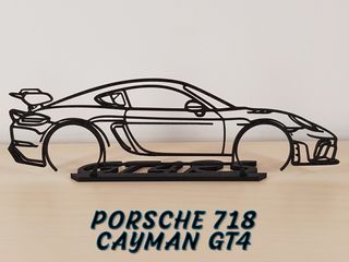 Maqueta Porsche 718 Cayman GT4 20cm
