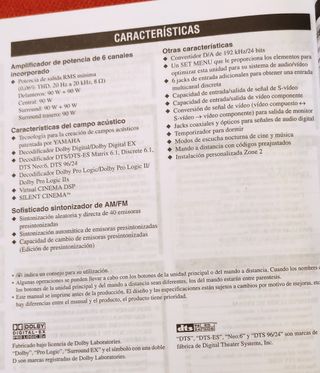 Receptor YAMAHA RX-V557