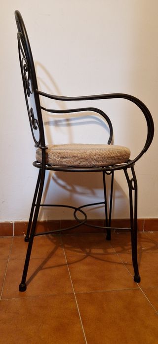 Silla hierro forjado