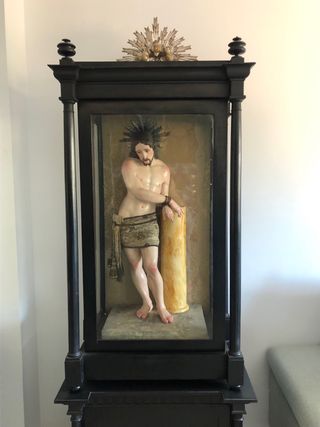 Escultura Cristo tallado siglos XVI   XVII