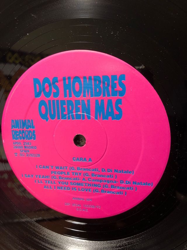 DOS HOMBRES QUiEREN MAS “D.H.Q.M” Lp. vinilo