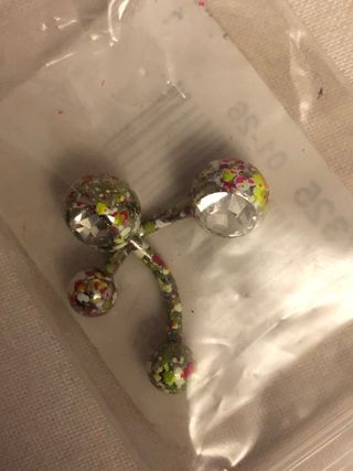 Piercings ombligo multicolor