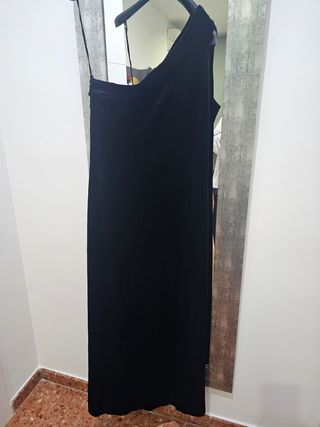 Traje largo noche terciopelo