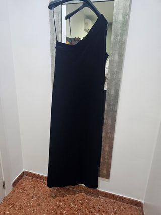 Traje largo noche terciopelo