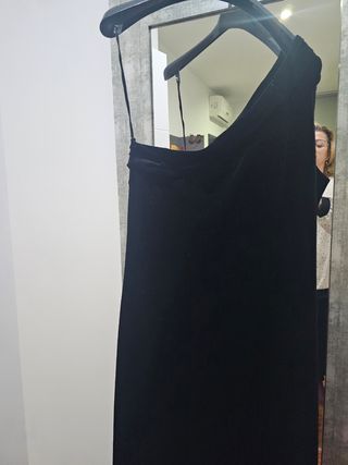 Traje largo noche terciopelo