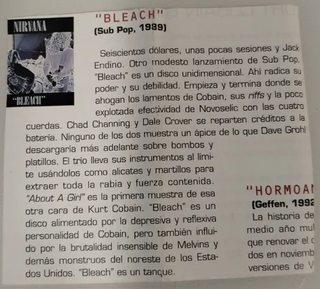 NIRVANA, "BLEACH", CD