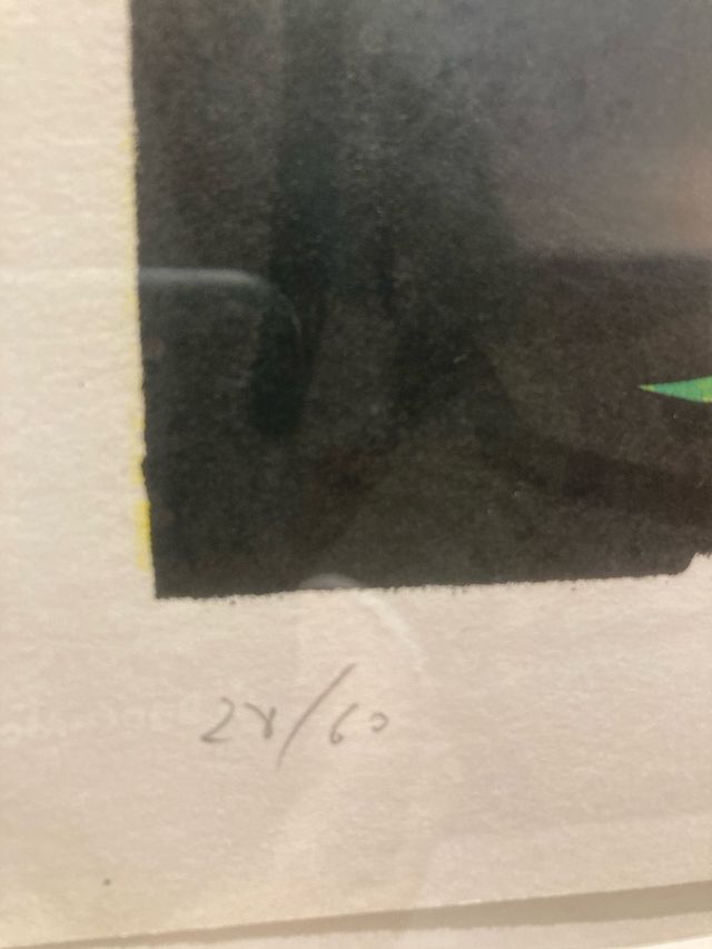 Antonio Saura. Litografia original firmada