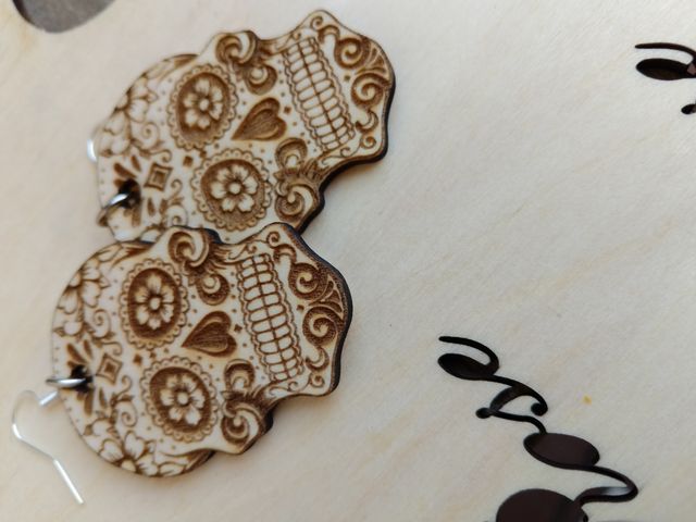 Orecchini da donna teschio Calavera