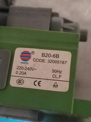 Bomba evacuación de Lavadora