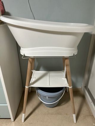Bañera bebe con patas y cubo de bebe-jou