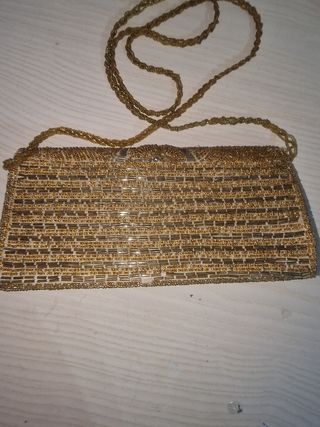 Lote 3 bolsos fiesta dorados