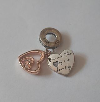 Charm Abalorio Corazón Plata