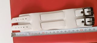 Brazalete de Cuero blanco