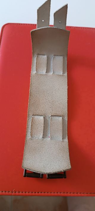 Brazalete de Cuero blanco