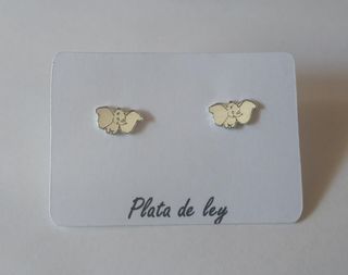 Pendientes Dumbo Disney Plata