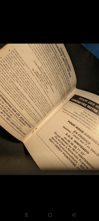 Manual super Mario Bros deluxe Gameboy