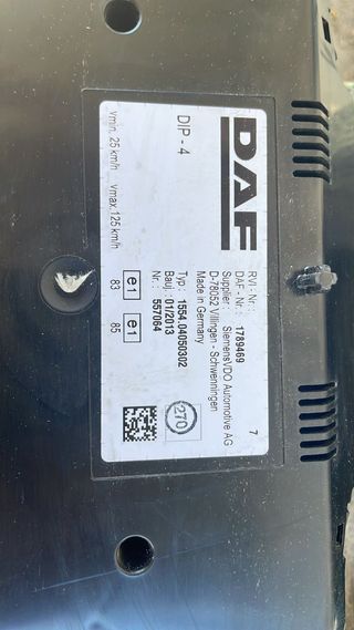 Cuadro de instrumento para DAF euro 5