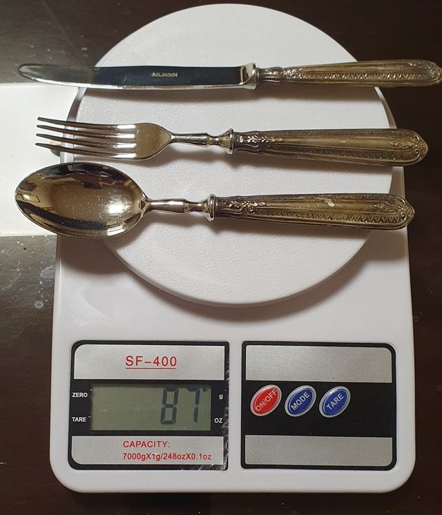 Posate argento ed acciaio