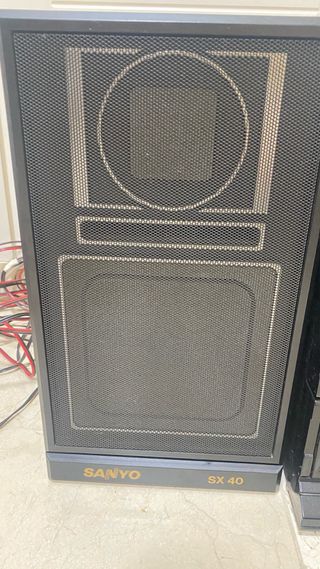 Mini cadena sanyo tocadisco y cd jvc