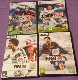 Fifas y Pro evolutions pc