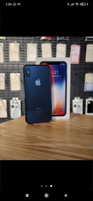 Iphone X negro de 64Gb