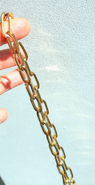 Cadena de oro 18k eslablones grandes