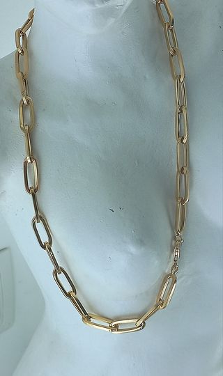 Cadena de oro 18k eslablones grandes