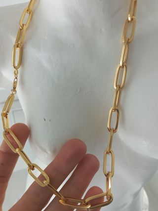 Cadena de oro 18k eslablones grandes