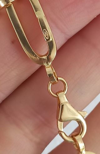 Cadena de oro 18k eslablones grandes