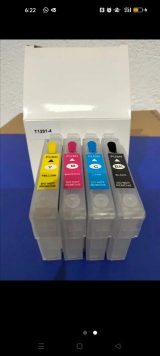 Cartuchos recargable Epson t1291-1294