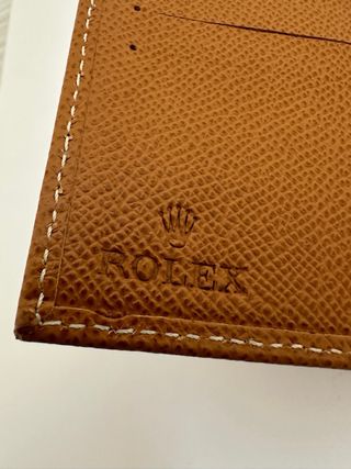 Cartera Rolex marron