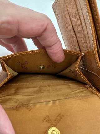 Cartera Rolex marron