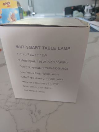 Wi-fi smart table lamp