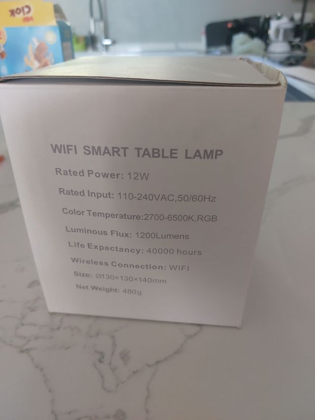 Wi-fi smart table lamp