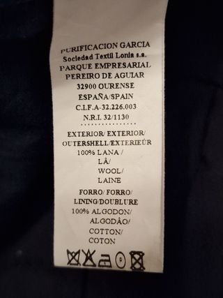 Traje clásico Purificación García 