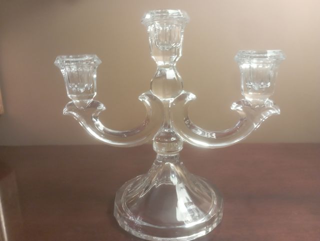 Candeliere in cristallo atre candele