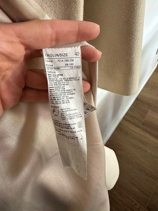 Cappotto beige benetton