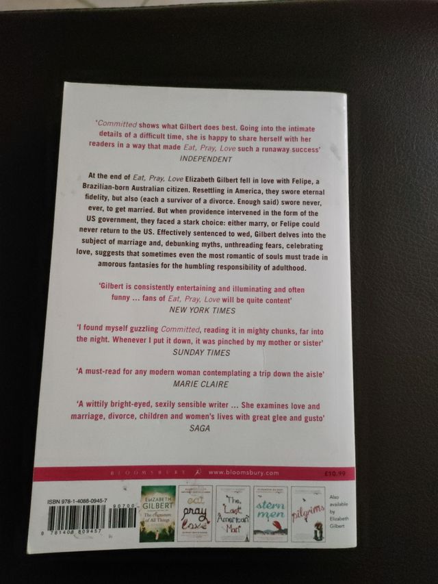 Committed Elizabeth Gilbert English