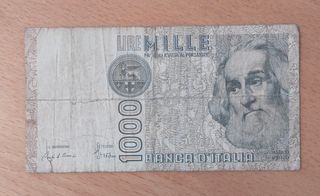 Billete 1000 Italianas 1982