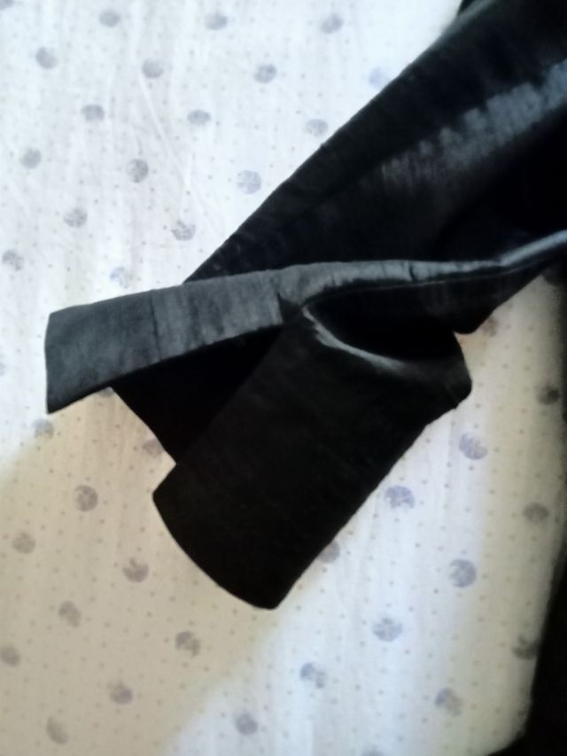 Occasione giacca nera in raso 