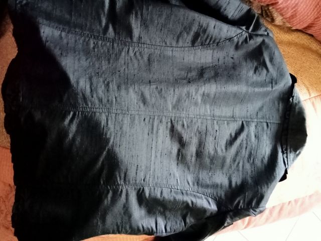 Occasione giacca nera in raso 