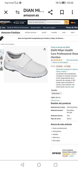 Zapato seguridad mujer limpieza