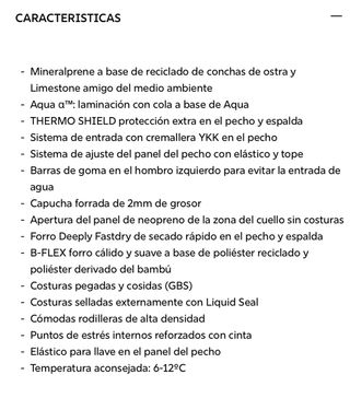 Neopreno 5/4 Deeply , talla MT