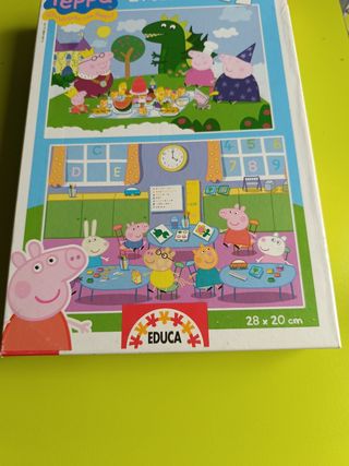 2 puzzles Peppa pig