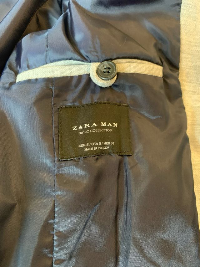 Giacca grigia Zara Man tagia S