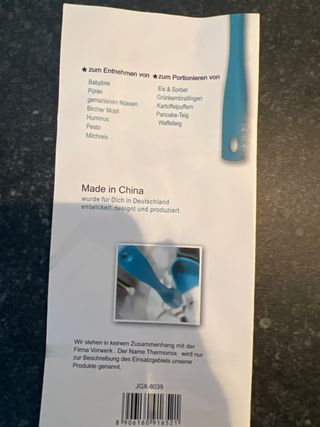 Espatula velocidad 1 para thermomix