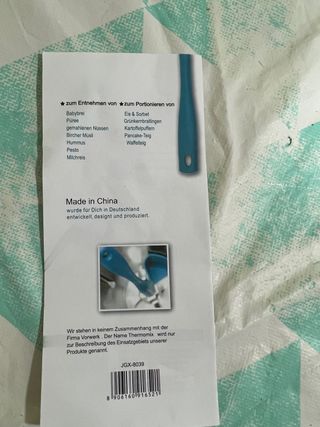 Espatula velocidad 1 para thermomix