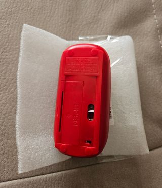 Ratón inalámbrico rojo nuevo 
