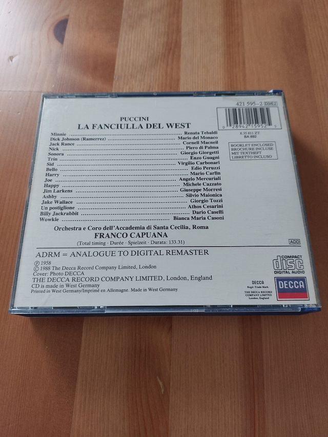 Puccini. La fanciulla del west